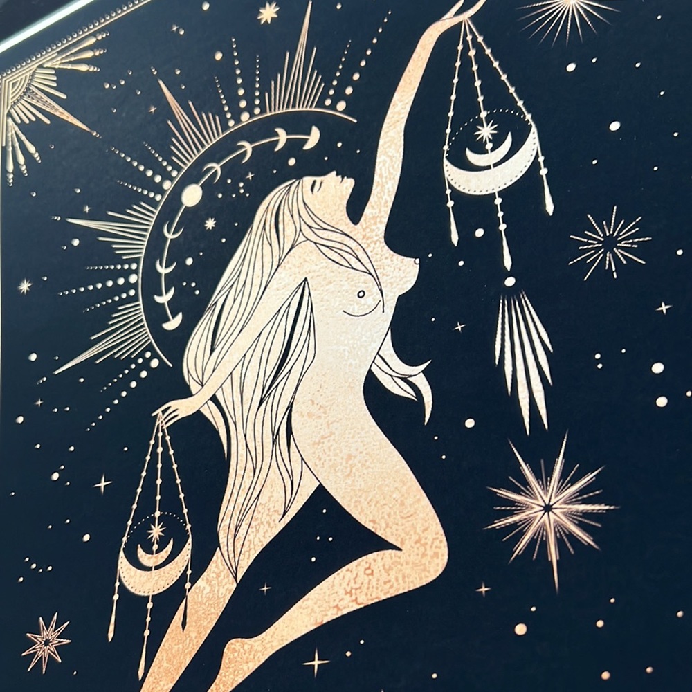 Libra Wall Art Celestial Zodiac Horoscope Illustration Print Poster Unframed - Picture 14 of 17